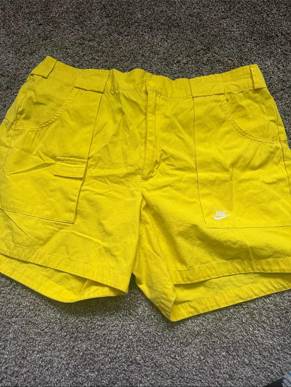 Nike Men’s Bright Yellow Archive Cargo Shorts